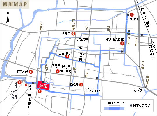 柳川地図